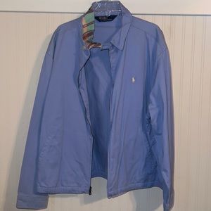 Light Blue Ralph Lauren Zip Up Jacket